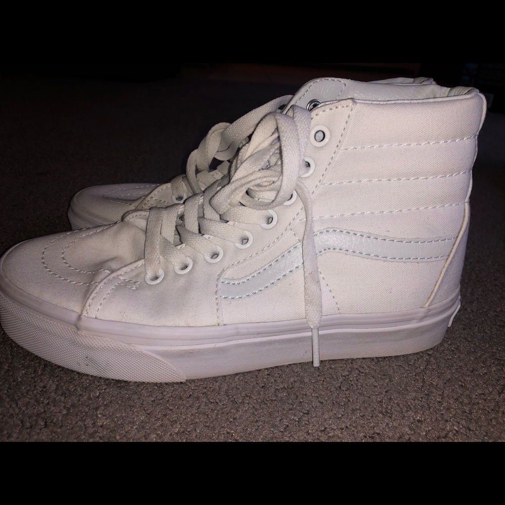 White High Top Vans